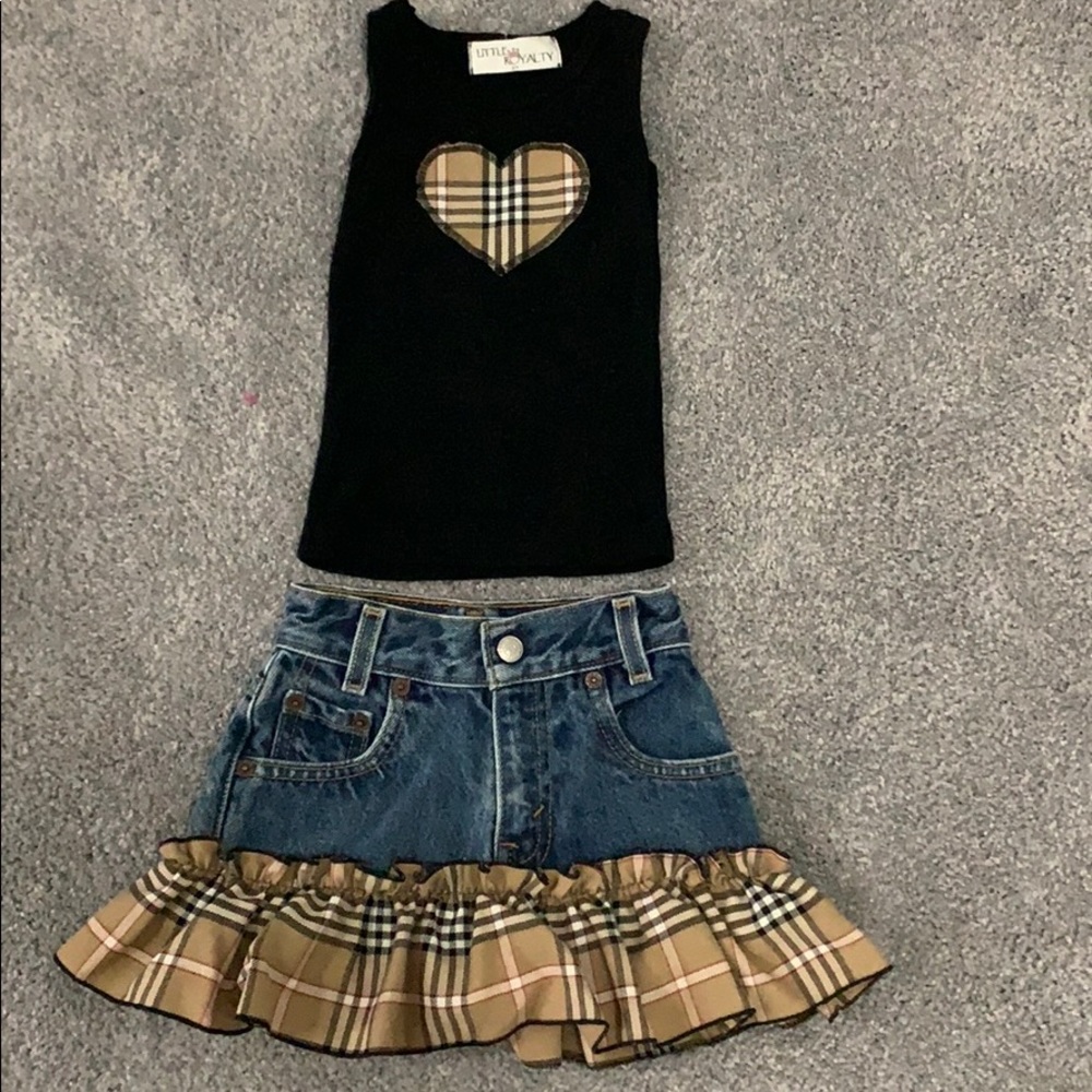 Kids designer designer skirt set